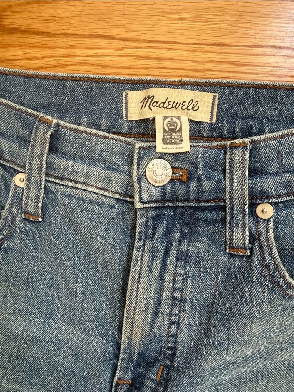 Madewell Perfect Vintage Wide-Leg Jeans Heathcote Wash (26) - Picture 7 of 10